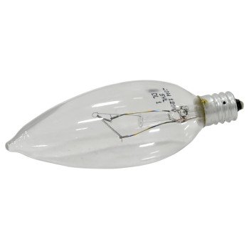 Sylvania 13328 Incandescent Lamp, 40 W, B10 Lamp, Candelabra Lamp Base, 320 Lumens, 2850 K Color Temp