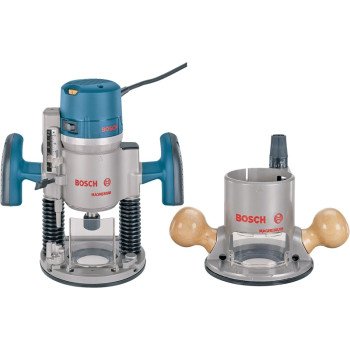 Bosch 1617EVSPK Combination Plunge and Fixed Base Router, 12 A, 1/4 to 1/2 in Collet, 8000 to 25,000 rpm Load Speed