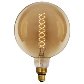 Feit Electric G63/S/820/LED LED Light Bulb, Globe, Spiral Filament, G63 Lamp, 60 W Equivalent, E26 Lamp Base, Dimmable