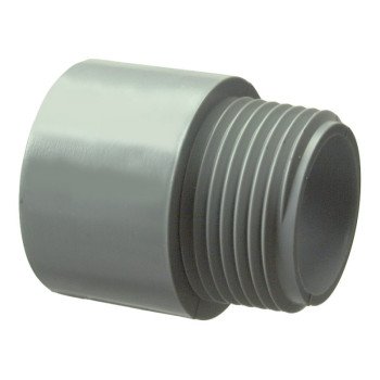 Halex 27351 Terminal Adapter, 1/2 in Male, 10 in L, PVC