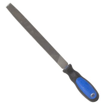 Vulcan JL-F001 File, Flat Profile, Flat Pattern, Double Cut Cut, 3/4 in W Blade, Cushion-Grip Handle