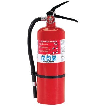 First Alert PRO5 Fire Extinguisher, 5 lb, Monoammonium Phosphate, 3-A:40-B:C Class, Wall