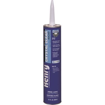 Henry Wet Patch 212 Series HE212202 All-Purpose Sealant, Crystal Clear, Liquid, 10.1 oz Cartridge