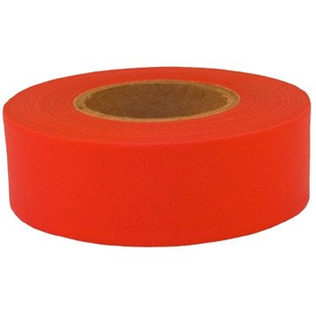 CH Hanson Sub-Zero Series 17010 Flagging Tape, 150 ft L, 1-3/16 in W, Fluorescent Red, PVC