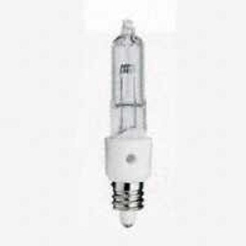 Feit Electric BPQ75/CL/MC Halogen Bulb, 75 W, Candelabra E11 Lamp Base, T4 Lamp, 3000 K Color Temp, 2000 hr Average Life