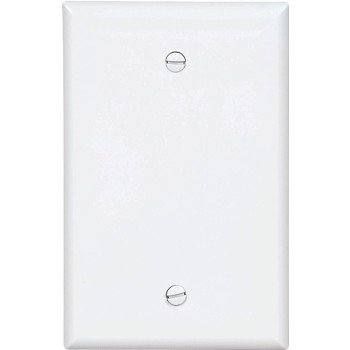 WALL PLATE 1GANG BLANK MID WHT