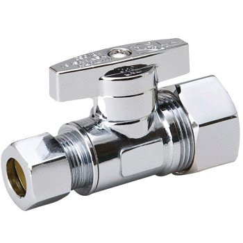 Southland 191-032HC Supply Line Stop Valve, 5/8 x 3/8 in Connection, Compression, 125 psi Pressure, Brass Body