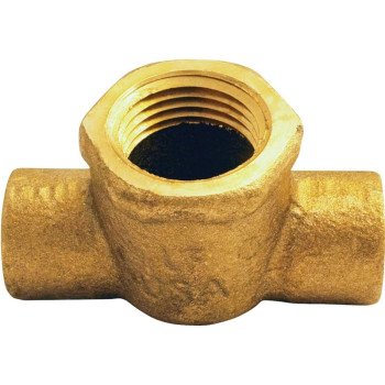 Elkhart Products 10156960 Pipe Tee, 1/2 in, Sweat x Sweat x Female, Copper