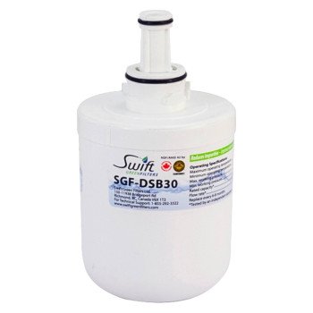 Swift Green Filters SGF-DSB30 Refrigerator Water Filter, 0.5 gpm, Coconut Shell Carbon Block Filter Media