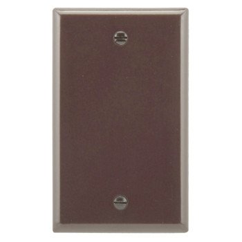 Eaton Cooper Wiring 2129 2129B-BOX Wallplate, 3-1/2 in L, 5-1/4 in W, 1/4 in Thick, 1 -Gang, Thermoset, Brown