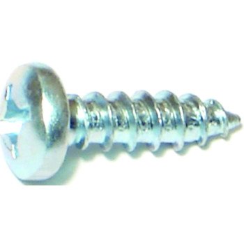 Midwest Fastener 03256 Screw, #12 Thread, Coarse Thread, Pan Head, Phillips Drive, Diamond, Self-Tapping Point, Steel, 100/PK