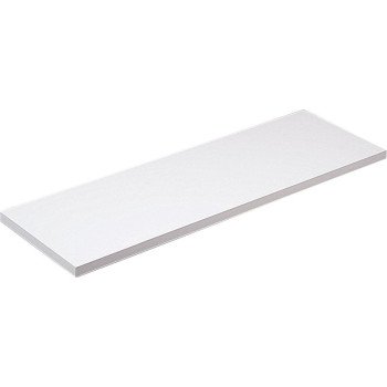 Knape & Vogt 1980 WH 12X48 Shelf Board, White, For: KV Standard/Bracket Shelving Systems, 200 lb, 1-Shelf