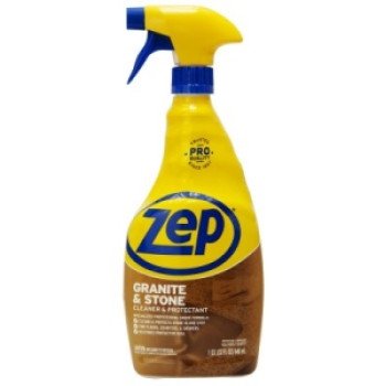 Zep ZUMARB32 Granite and Marble Cleaner, 32 oz Can, Liquid, Pleasant, Clear