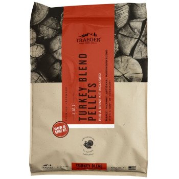 Traeger PEL351 Turkey Blend Pellet, Hardwood, 18.9 lb Bag