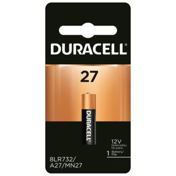 Duracell MN27BPK Battery, 12 V Battery, 20 mAh, MN27 Battery, Alkaline