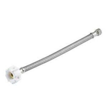 Fluidmaster Click Seal Series B1T20CSC Toilet Supply Line, Flexible, 3/8 in Inlet, Compression Inlet, 7/8 in Outlet