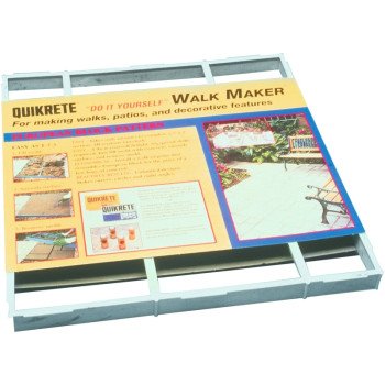 Quikrete Walk Maker Series 6921-34 Building Form, 2 ft L Block, 2 ft W Block, Plastic, 80 lb, European Block Pattern