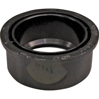 Canplas 102762BC Reducing Pipe Bushing, 3 x 1-1/2 in, Spigot x Hub, ABS, Black, 40 Schedule