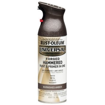 Rust-Oleum 271480 Enamel Spray Paint, Hammered, Burnished Amber, 12 oz, Can