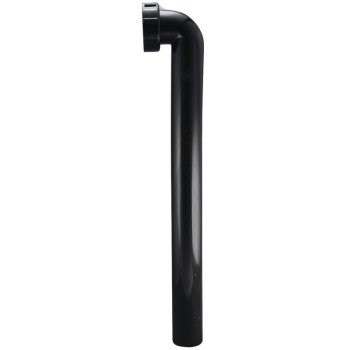 Plumb Pak PP104AB Waste Arm, 1-1/2 in, Direct-Connect, Plastic, Black