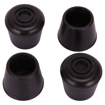 ProSource FE-50634-PS Furniture Leg Tip, Round, Rubber, Black, 3/4 in Dia, 1-1/8 in H