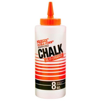 Keson PROCHALK Series 8GO Marking Chalk Refill, Glow Orange