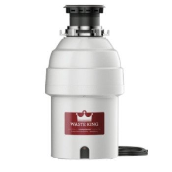 Waste King Legend Series L-8000 Garbage Disposer, 1 hp Motor, 115 V, Stainless Steel