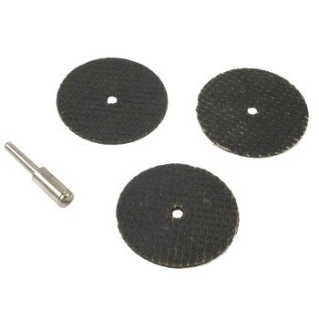 Forney 60214 Cut-Off Wheel Kit, 1-1/2 in Dia, 1/8 in Arbor