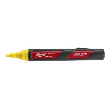 Milwaukee INKZALL Series 48-22-3722 Liquid Paint Marker, Red/Yellow, 6.09 in L, Plastic Barrel