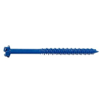 Midwest Fastener 09263 Masonry Screw, 3/16 in Dia, 2-3/4 in L, Steel, 100/PK