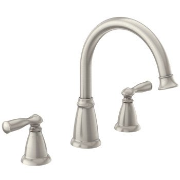 Moen Banbury Series 86924SRS Tub Faucet, 2-Faucet Handle, Metal, Nickel Plated