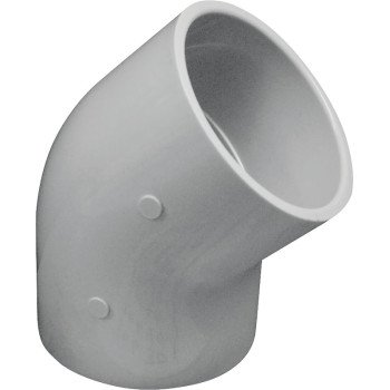 IPEX 035489 Elbow, 4 in, Socket, 45 deg Angle, PVC, White, SCH 40 Schedule, 220 psi Pressure