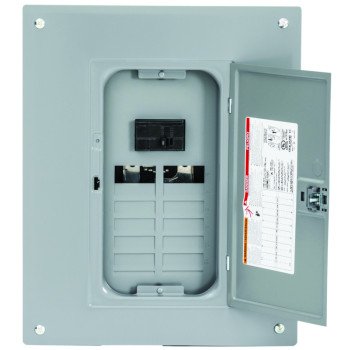 Square D HOM1224M100PC Load Center, 24 -Pole, 100 A, 12 -Space, Plug-On Neutral, NEMA 1 Enclosure