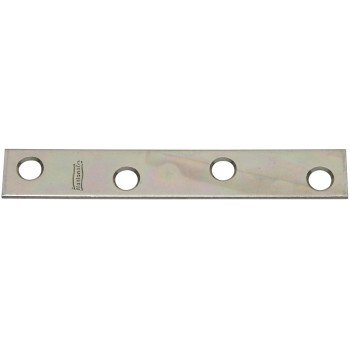 National Hardware N114-405 Mending Brace, 4 in L, 5/8 in W, 0.08 in Gauge, Steel, Zinc, Screw Mounting