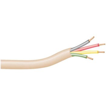 CCI 0345 Telephone Wire, 24 AWG Wire, 4 -Conductor, Copper Conductor, Thermoplastic Insulation, Gray Sheath