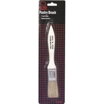 Chef Craft 20393 Pastry Brush, Wood, Natural Bristle