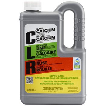 CLR CL-12 Calcium/Lime/Rust Cleaner, 28 oz, Liquid, Slightly Acidic, Lime Green