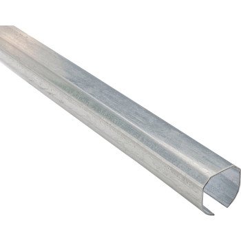 National Hardware N193-763 Round Rail, Steel, Galvanized, 2-3/8 in W, 2-13/32 in H, 96 in L