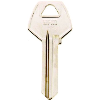 Hy-Ko 11010CO88 Key Blank, Brass, Nickel, For: Corbin Russwin Cabinet, House Locks and Padlocks