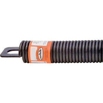 Holmes Spring Manufacturing P730C Extension Spring, 1-5/16 in OD, 30 in OAL, Steel, Plug End, 90 to 150 lb