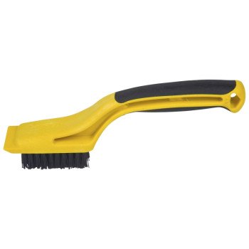 Hyde 46804 Stripping Brush, 2-1/4 x 1-1/8 in Brush, Nylon Trim, Rubber Handle