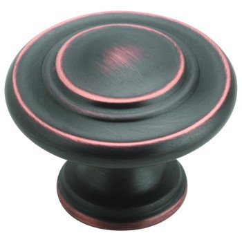 Amerock Inspirations Series TPK1586ORB Cabinet Knob, 1 in Projection, Zinc, Oil-Rubbed Bronze