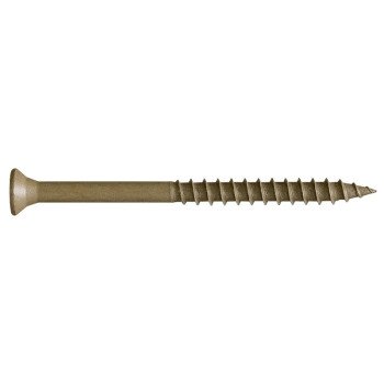 Camo 0356154 Deck Screw, #9 Thread, 2-1/2 in L, Bugle Head, Star Drive, Type 17 Slash Point, Carbon Steel, 350/PK