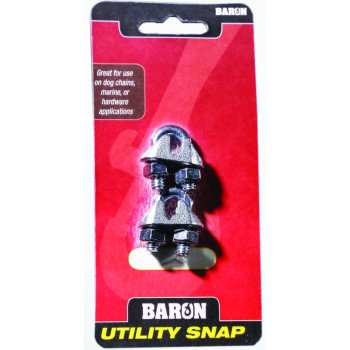 Baron C-260-1/4 Wire Rope Clip, 1/4 in Opening, Malleable Iron