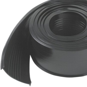 M-D 08462 Replacement Garage Door Bottom, 2-5/8 in W, 2-5/8 in Thick, 18 ft L, Vinyl, Black