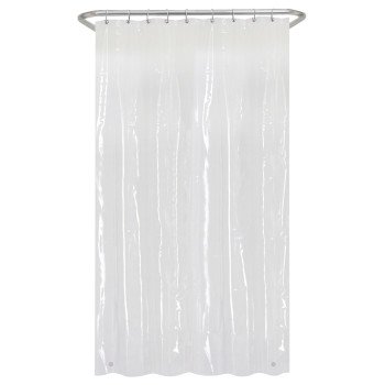 Zenna Home LPSMKKL Shower Stall Liner, 78 in L, 54 in W, PEVA, Clear