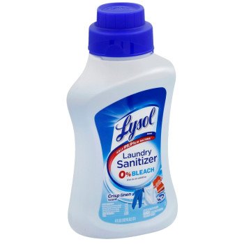 Lysol 97190 Laundry Sanitizer, 41 oz Bottle, Liquid, Crisp Linen, Blue