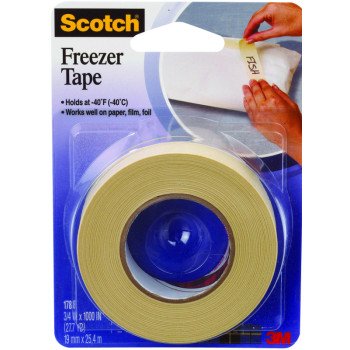 Scotch 178 Freezer Tape, Tan/Transparent