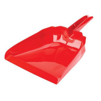 Libman 911 Big Dustpan, 16 in L, 13-1/2 in W, Polypropylene, Red