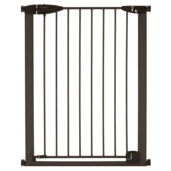 Toddleroo by North States 5323 Child Safety Gate, Metal, Gray, Matte Bronze, 36 in H Dimensions, Triple-Lock, Self Lock